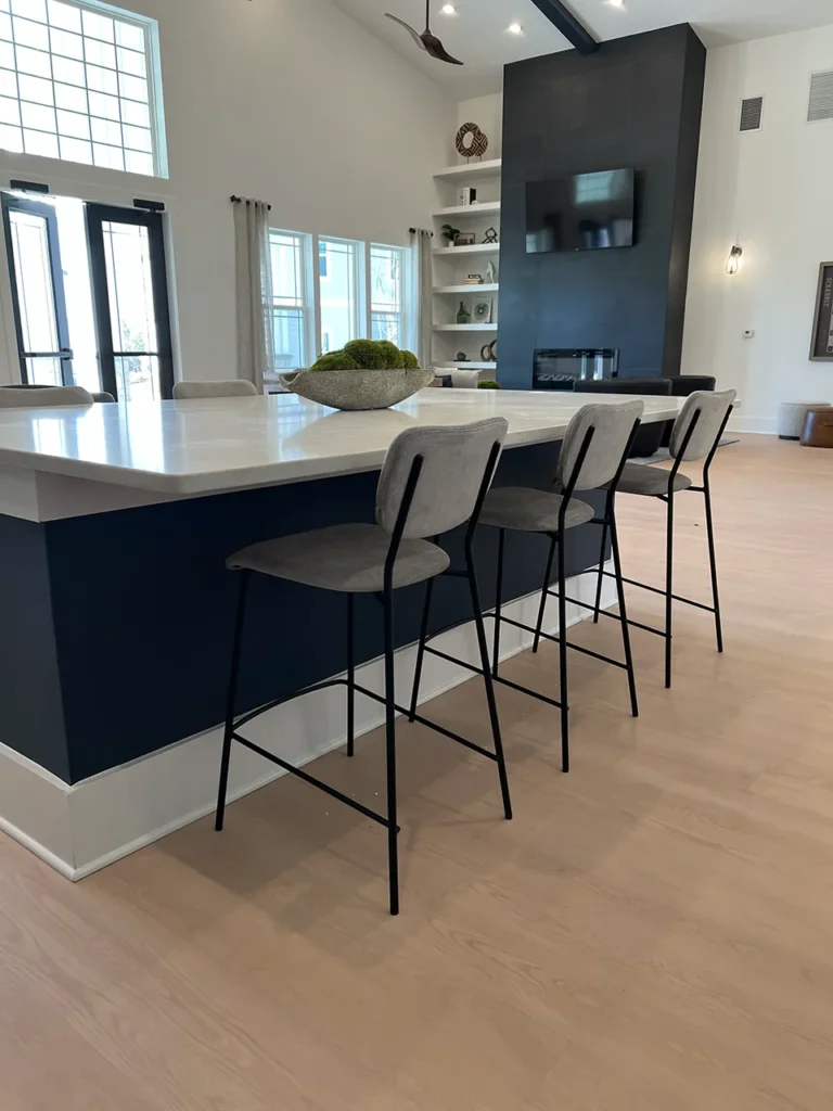 Clubhouse staging for Charleston luxury apartments