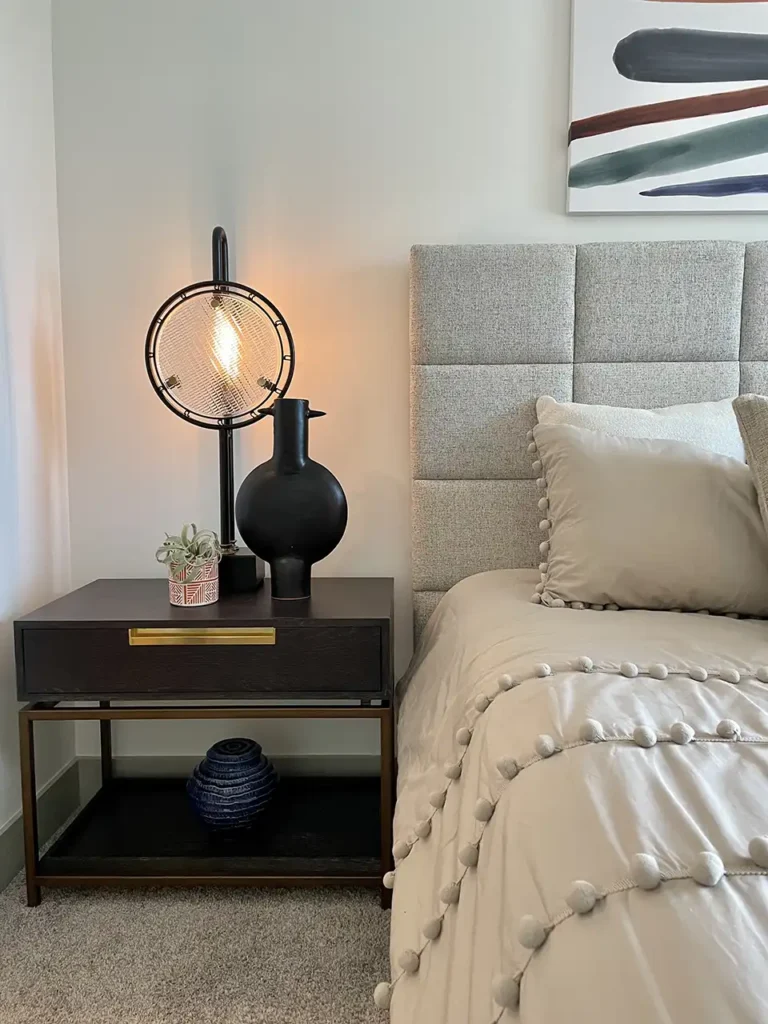 bedroom room apartment staging