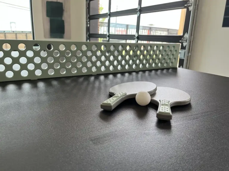 ping pong tables have been staged in this Winston Salem apartment complex